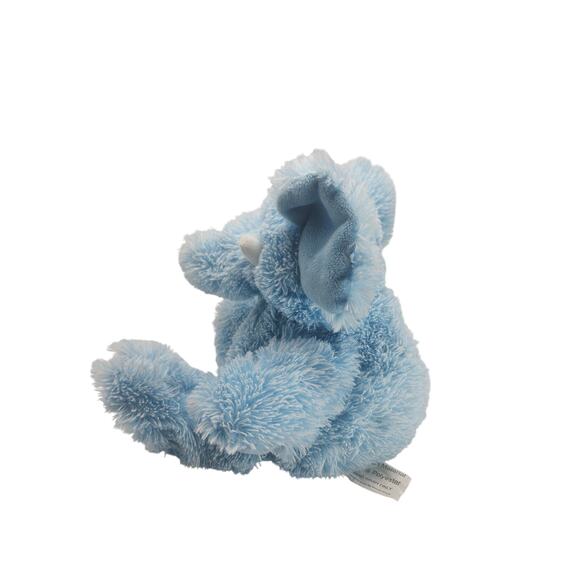 Weighted Blue Elephant Plush Stuffed Animal Shaggy Soft Floppy Cuddle Toy 12” - Picture 7 of 8